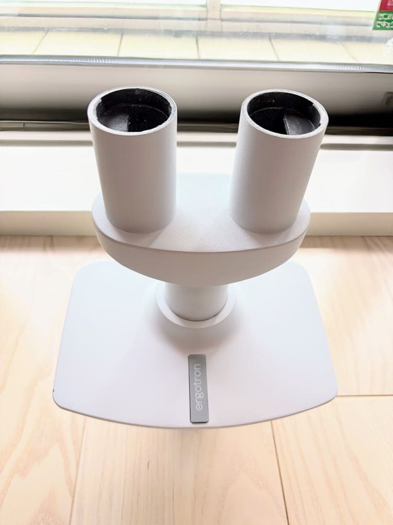 エルゴトロン　LXモニターアーム　デスクマウントデュアル　横型　2画面　ホワイト