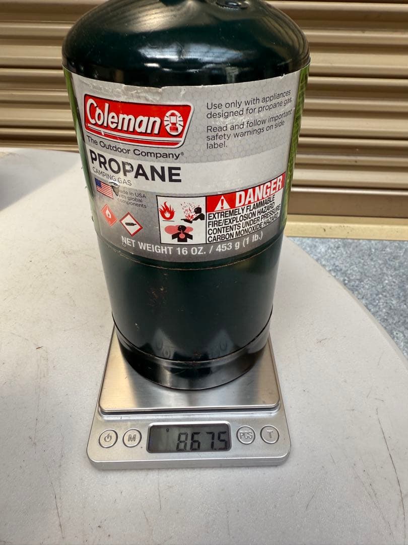 プロパンガス US コールマン coleman ガス缶　満タン　5個セット