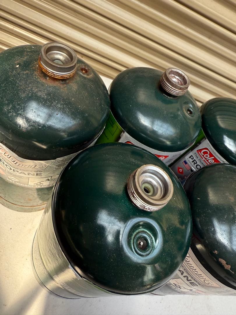 プロパンガス US コールマン coleman ガス缶　満タン　5個セット