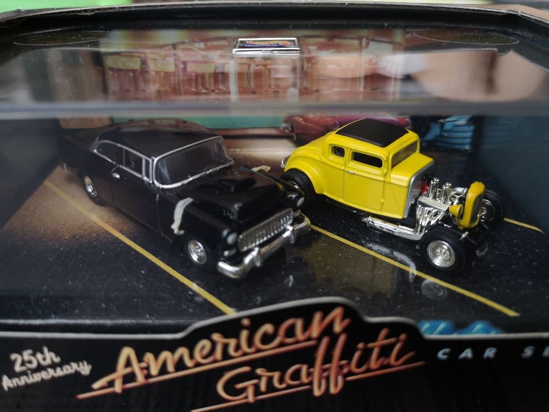 25周年アニバーサリーモデル　ホットウィールアメリカングラフティーカーセット