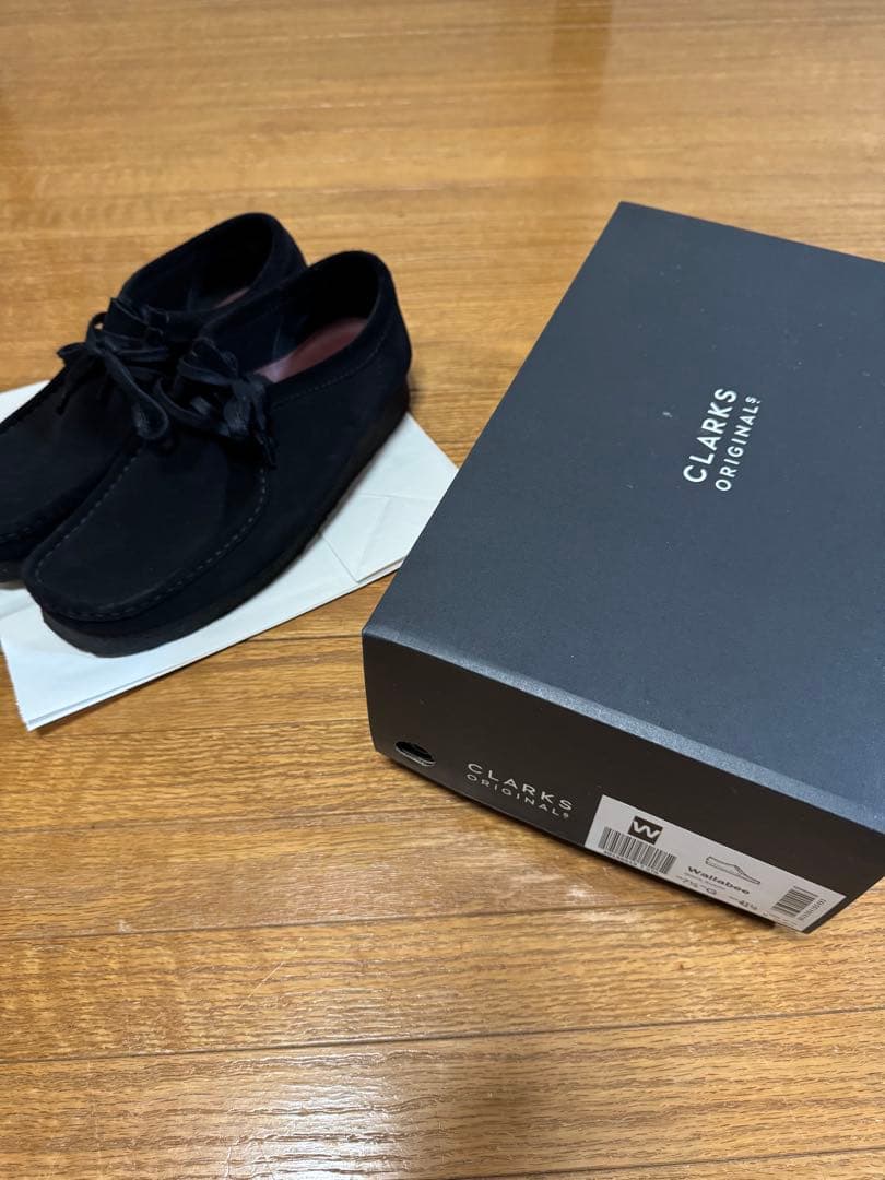 CLARKS ORIGINALS Wallabee ブラックスエード 7.5