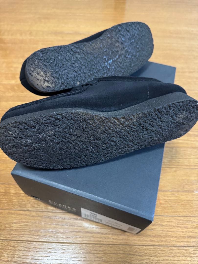 CLARKS ORIGINALS Wallabee ブラックスエード 7.5