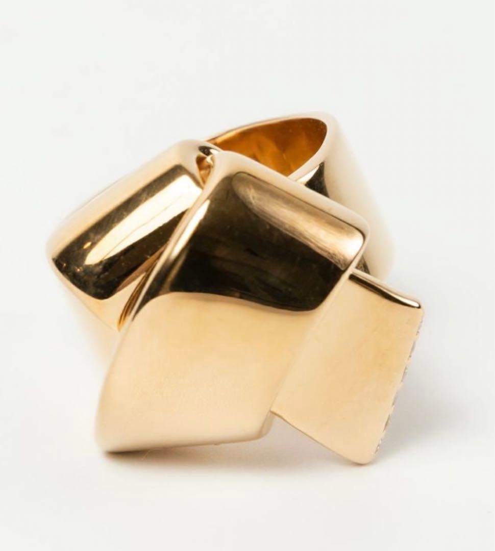 【NOEUD U】 ヌゥユゥ Diamond rubans Lien ring