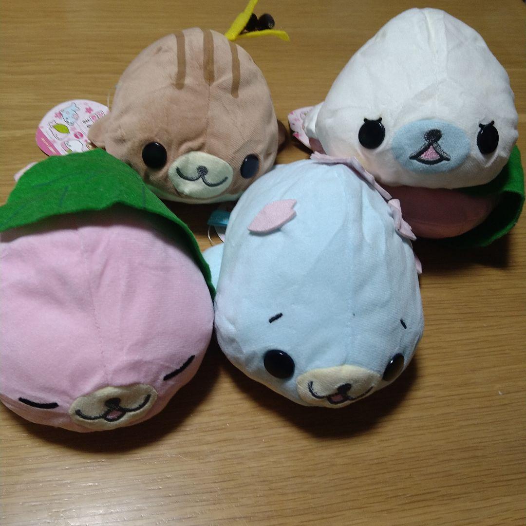 希少　激レア　まめゴマ　スプリングぬいぐるみ　コンプリート　全４種