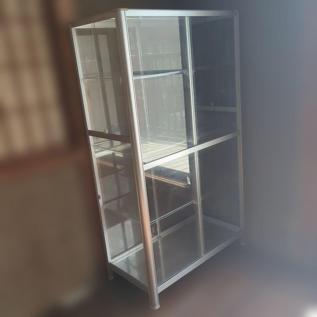 大型　ガラスショーケース 　コレクションケース　可動棚