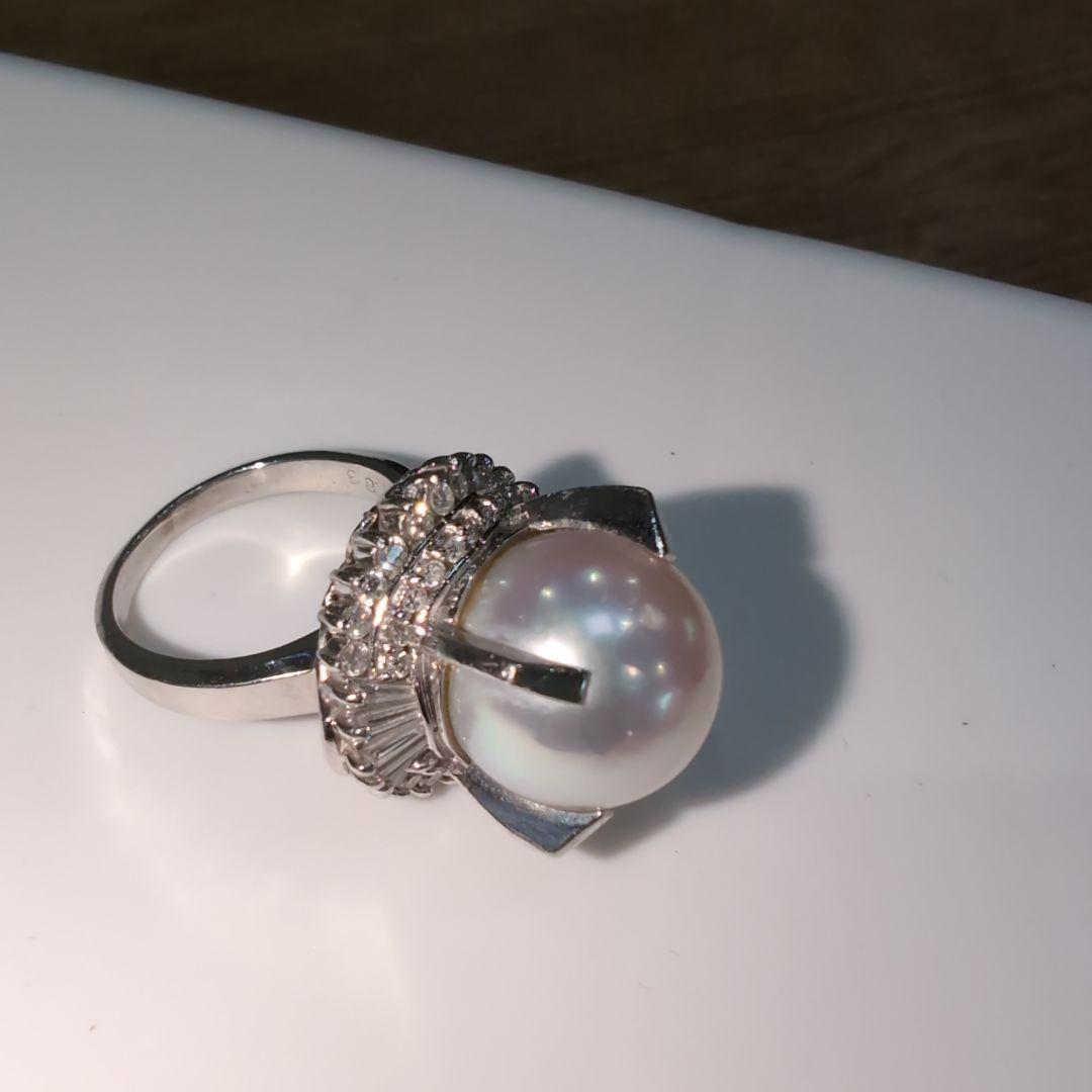 真珠　天然ダイアモンド