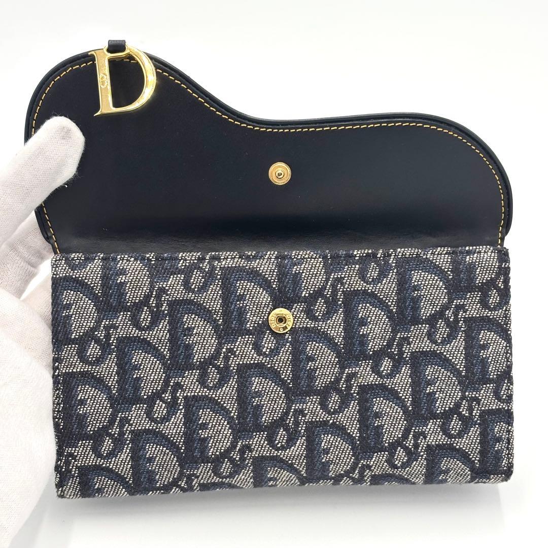 極美品✨Dior トロッター サドル オブリーク 財布