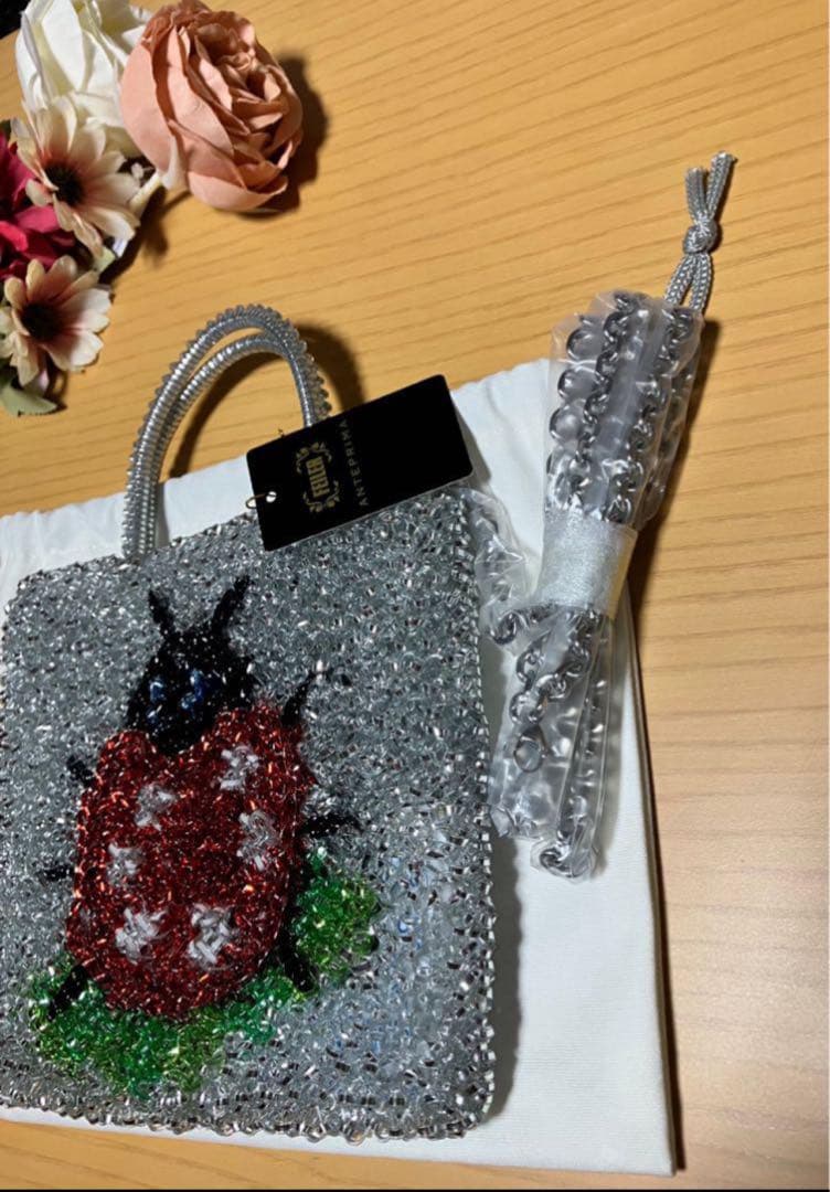 【新品☆未使用☆タグ付】フェイラー アンテプリマ/スクエア スモール/シルバー☆