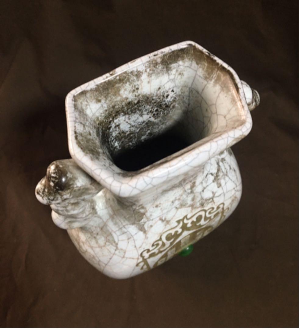 四脚 花瓶 翡翠