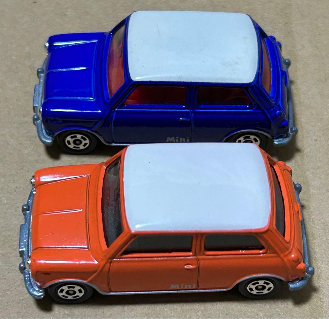 日本製 トミカ ミニクーパー オレンジ ブルー 2台セット