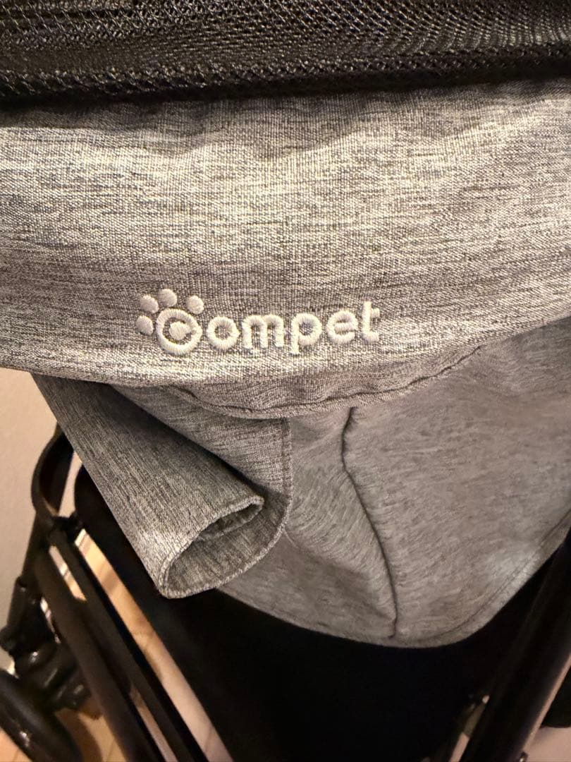 ペットカート miliclan lite ライトグレー　2匹用