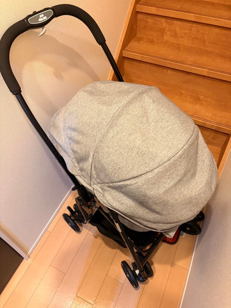 ペットカート miliclan lite ライトグレー　2匹用