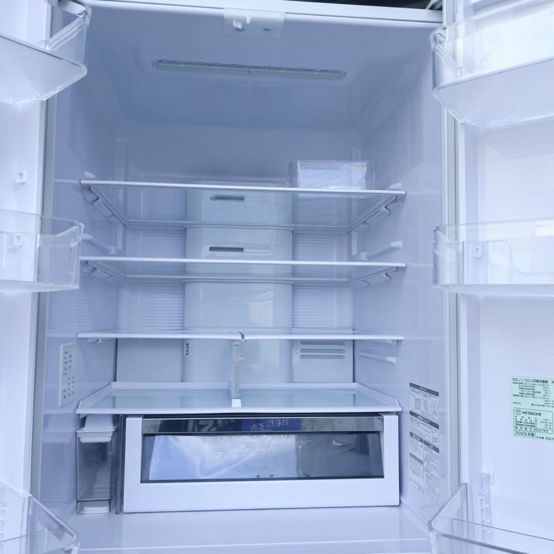 取付無料！最新2025年製日立まるごとチルドおしゃれホワイト6ドア冷蔵庫！洗濯機