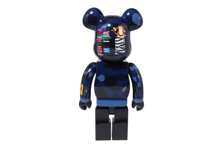BE@RBRICK BAPE(R) CAMO TIGER 1000％　ブルー