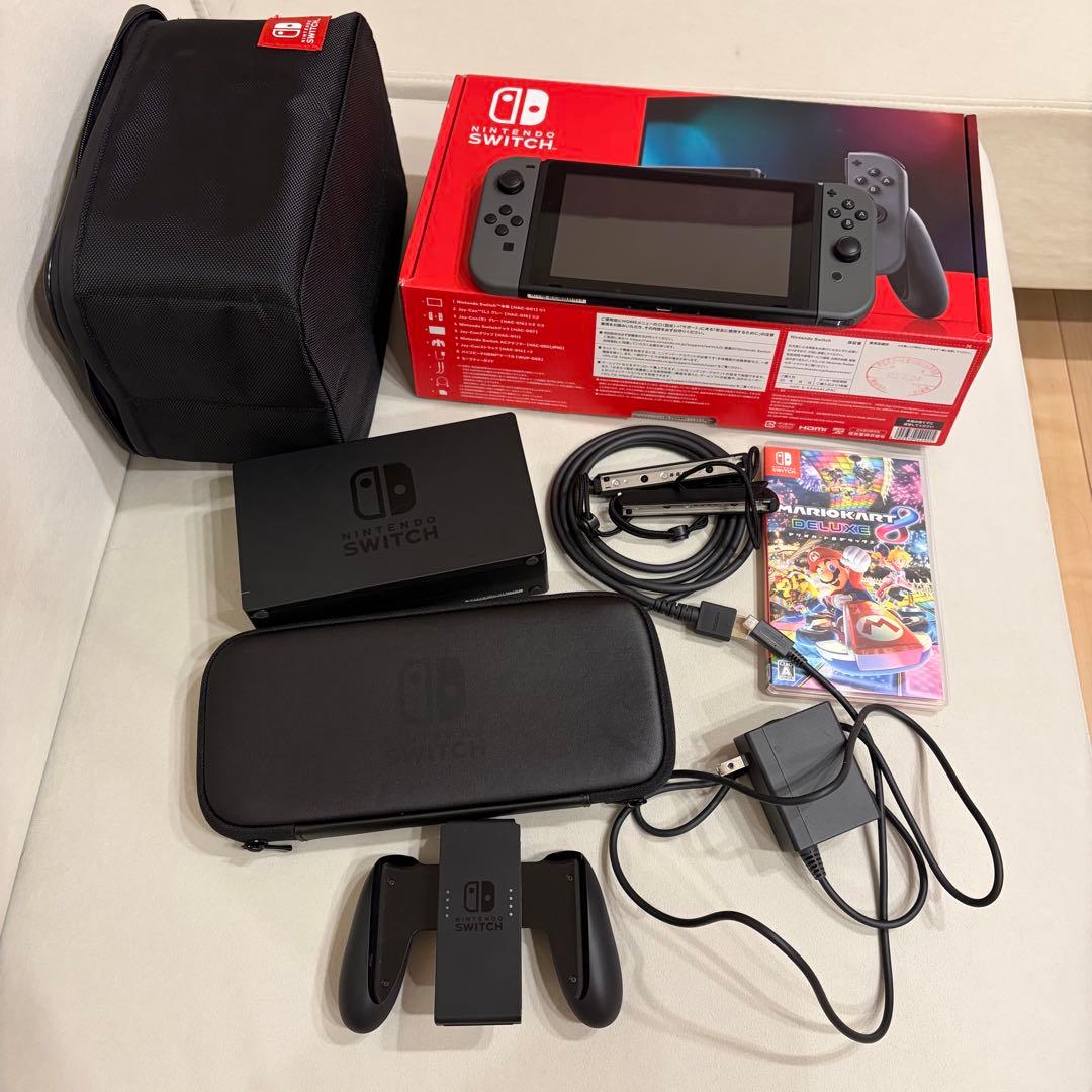 Nintendo Switch 本体 グレー マリオカート同梱