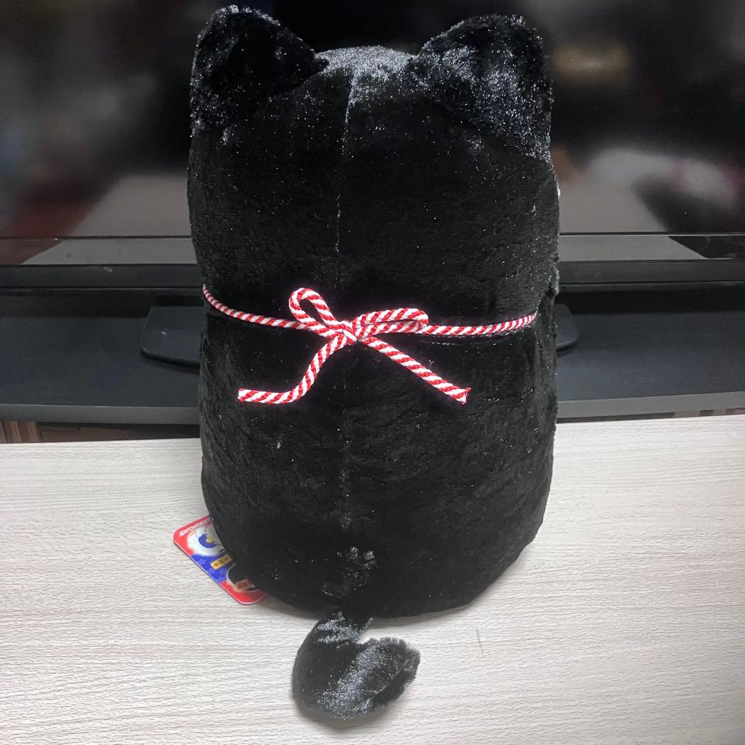 ひげまんじゅう　招き猫　BIGぬいぐるみ 黒豆　みーさま　まねお　まねこ　セット