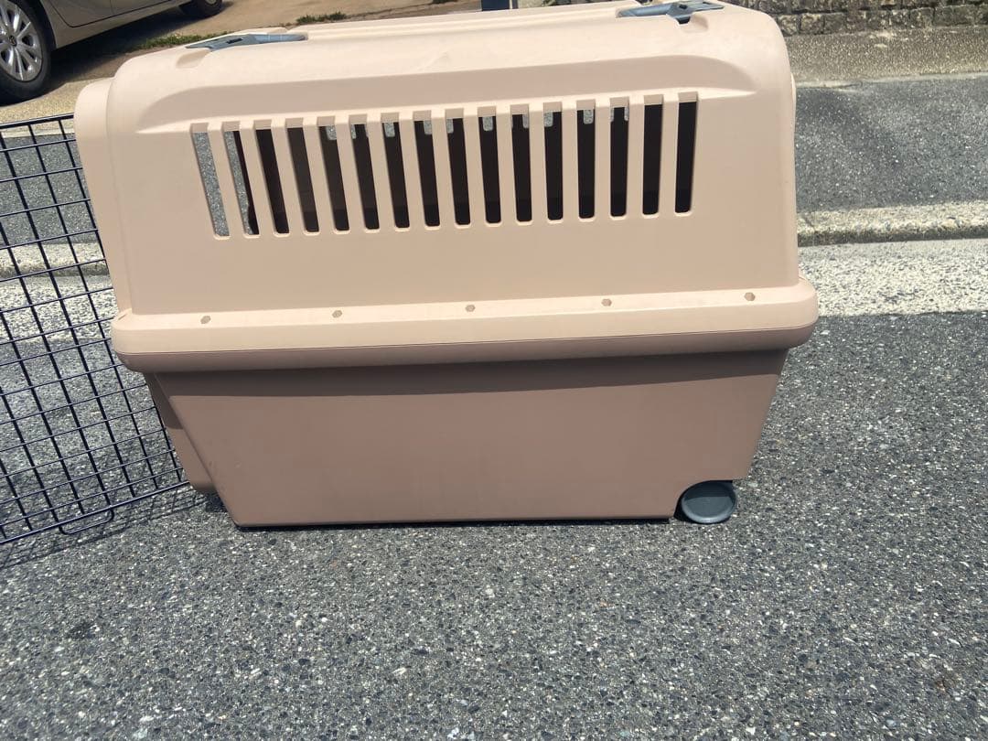 ベージュ犬用ケージ キャリー Richell XL 大型犬