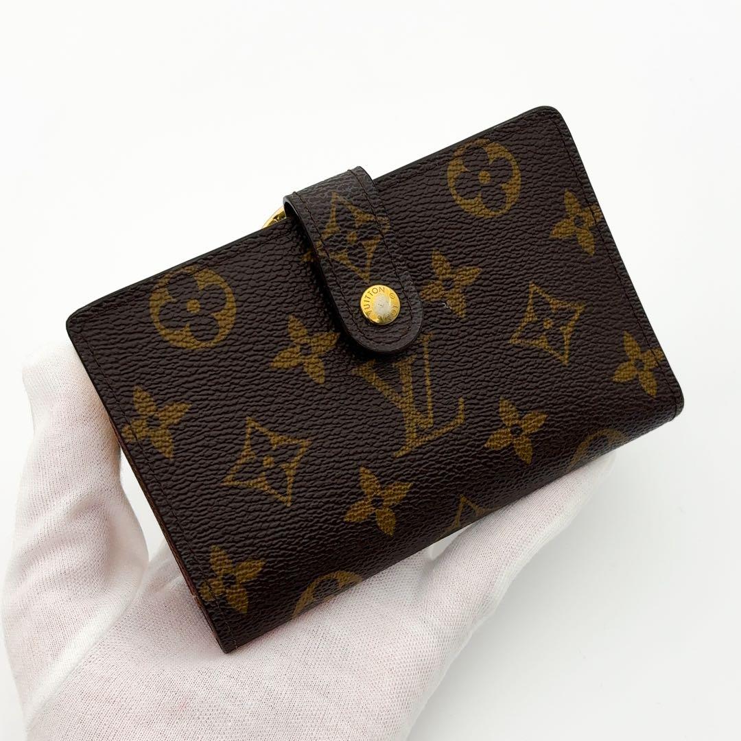 新型★ルイヴィトン ヴィエノワ モノグラム 二つ折り財布 がま口財布
