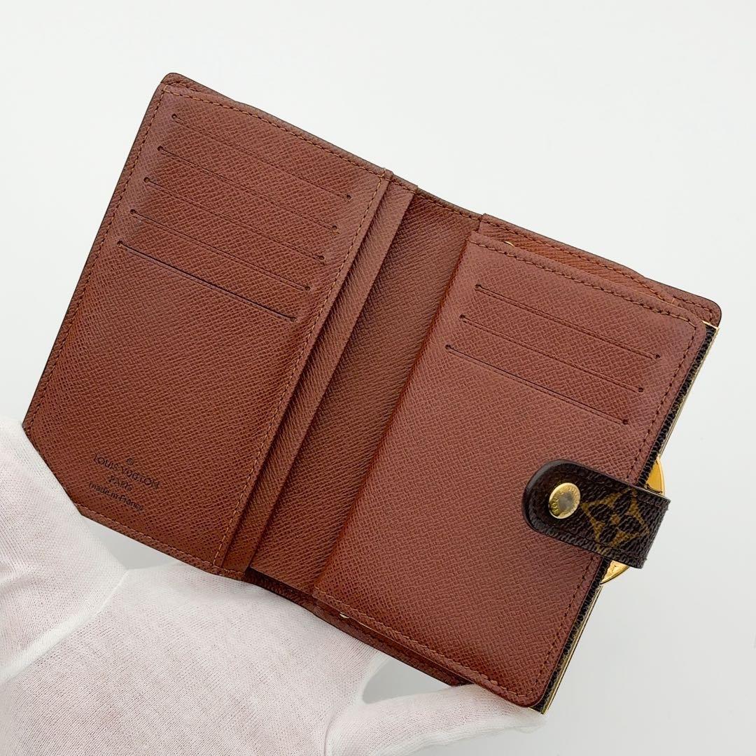 新型★ルイヴィトン ヴィエノワ モノグラム 二つ折り財布 がま口財布
