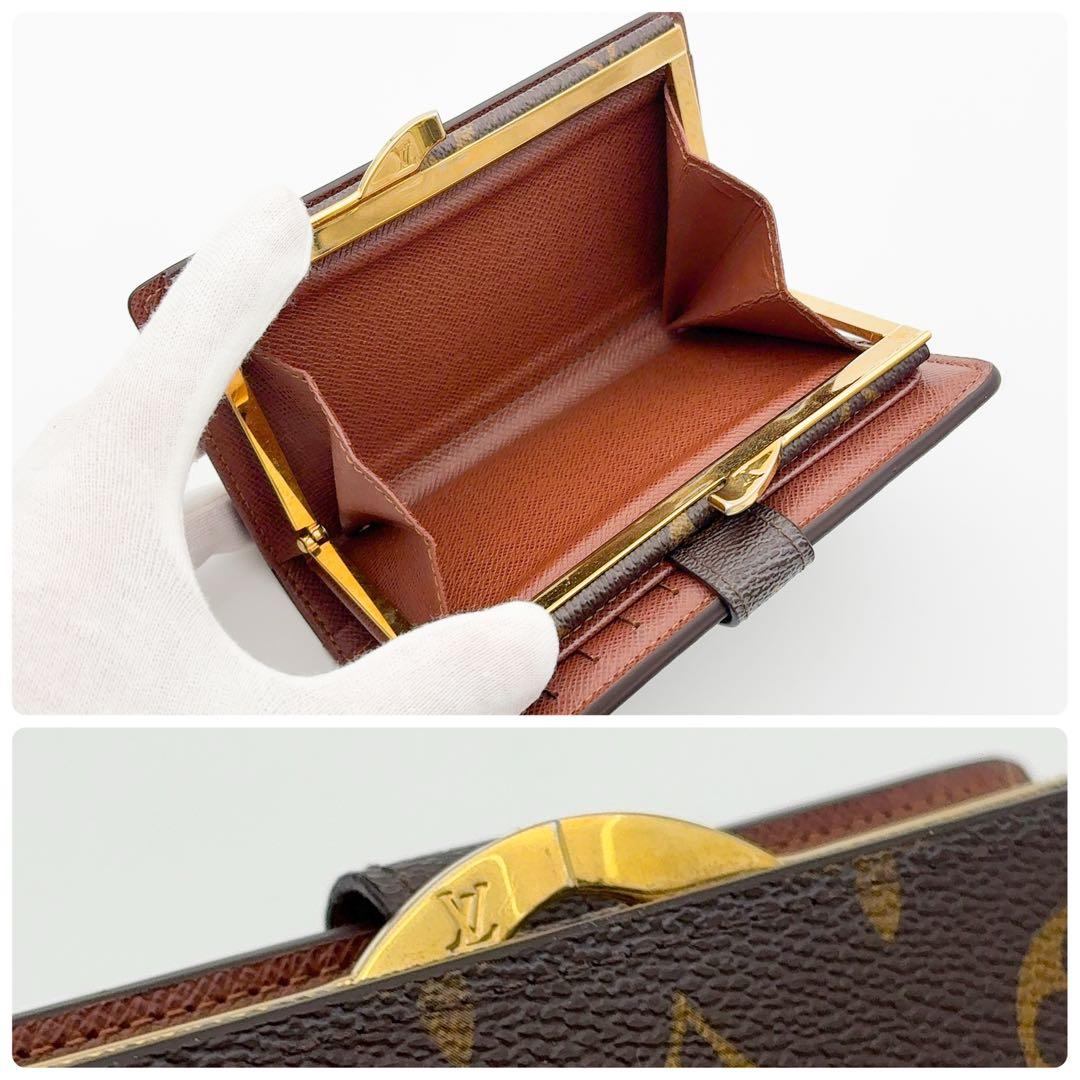 新型★ルイヴィトン ヴィエノワ モノグラム 二つ折り財布 がま口財布