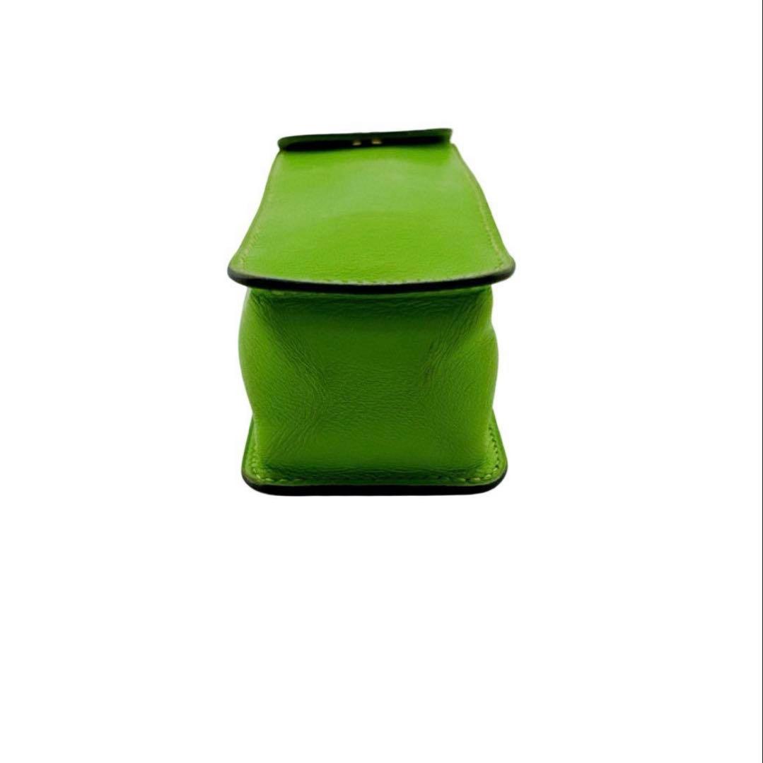 エルメス ペンケース マルチケース ポーチ 小物入れ □C刻印 レザー グリーン