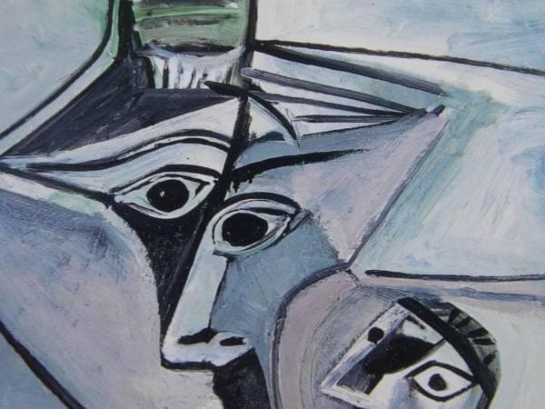 パブロ・ピカソ、【母性】、希少画集画、新品高級額・額装付