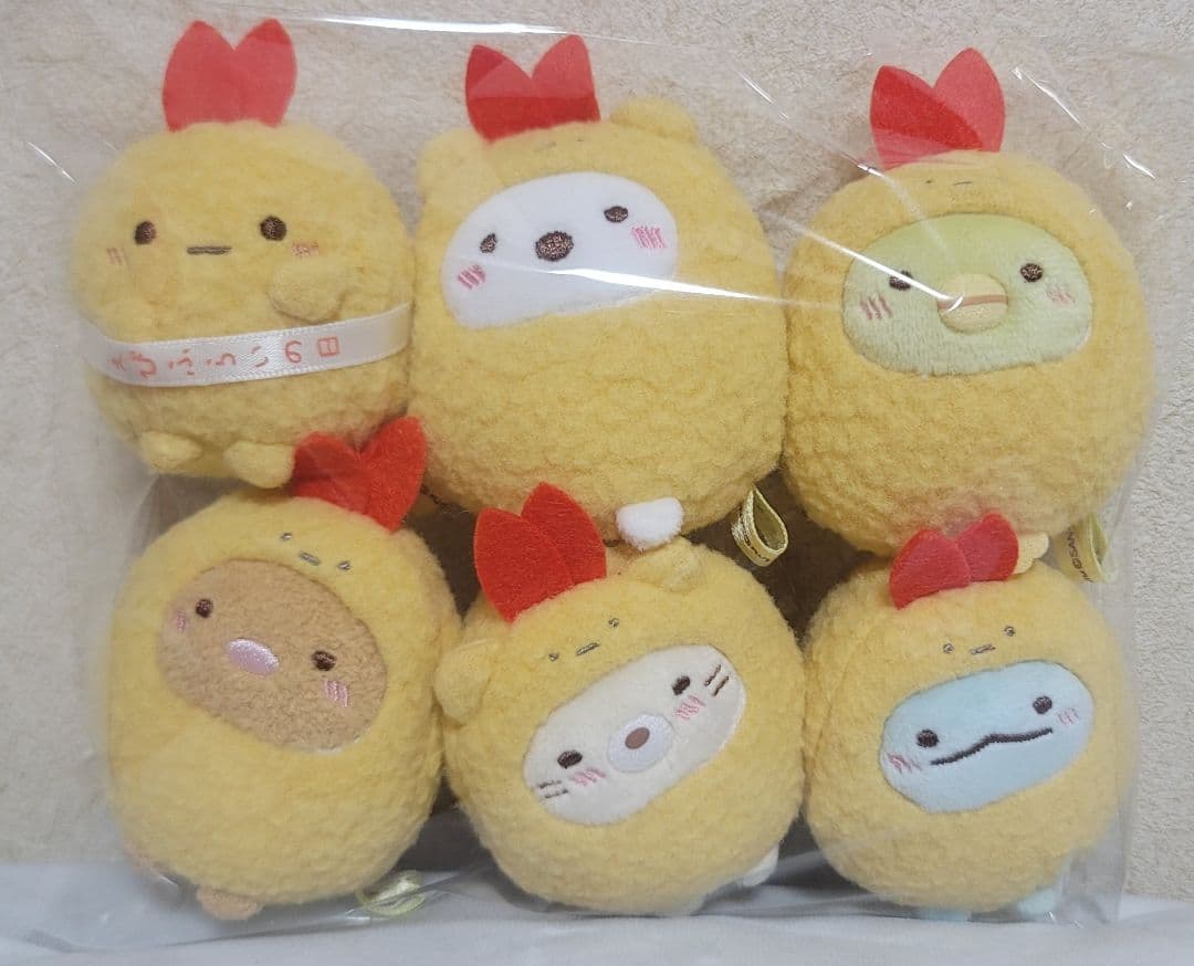 すみっコぐらし　えびふらいの日　スペシャル　ぬいぐるみ　受注　てのりぬいぐるみ