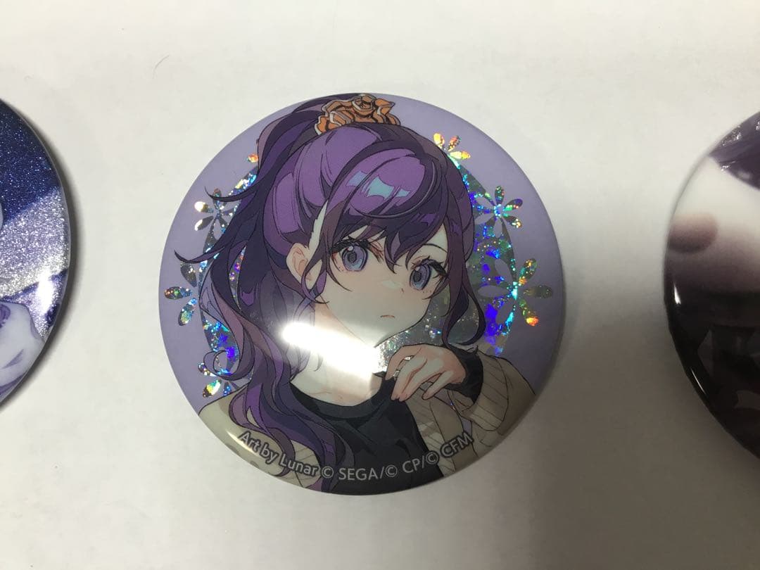 朝比奈まふゆ グリッター缶バッジ スクエア缶バッジ・カードセット