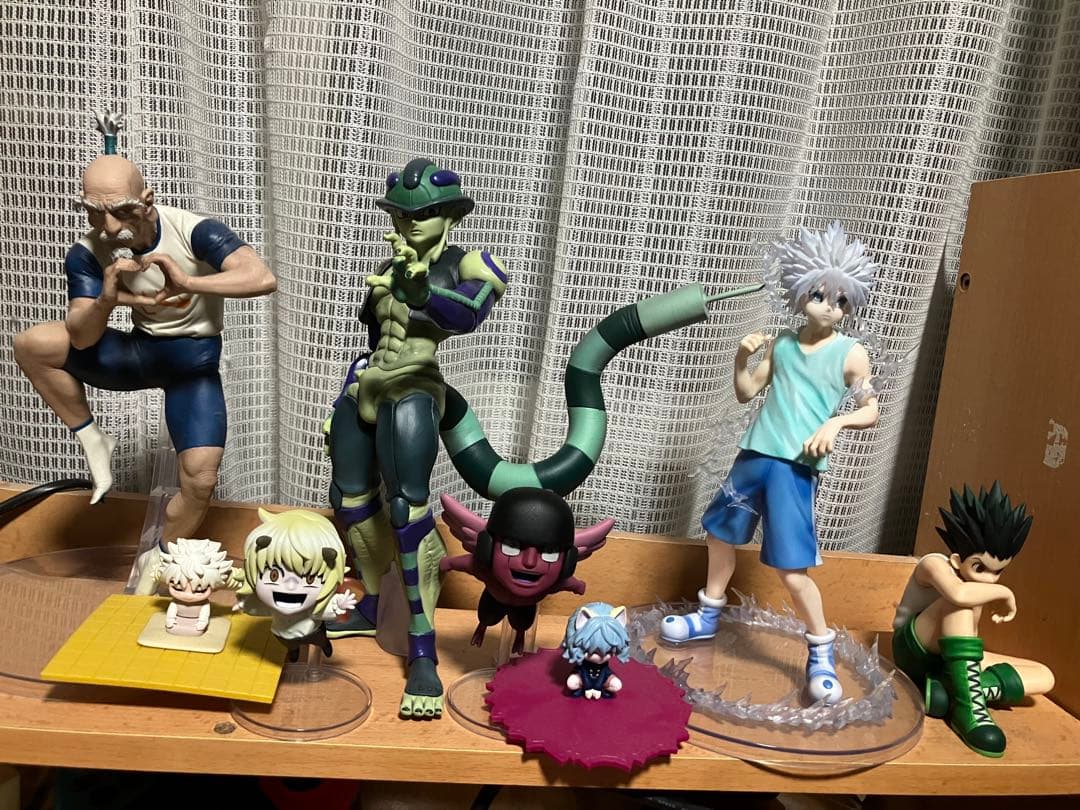 ハンターハンター　一番くじ　ネテロ　メルエム　プフ　ユピー　ゴン　キルア
