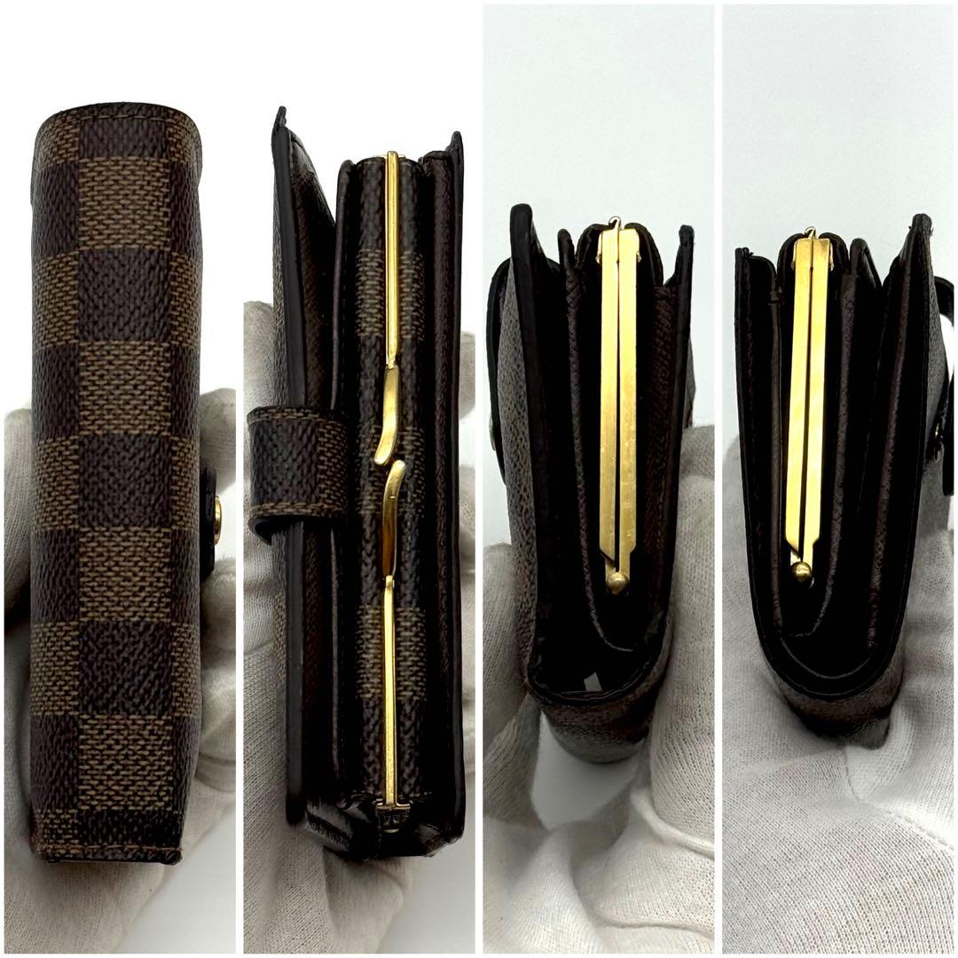 【新型美品】 ルイヴィトン ダミエ ポルトフォイユ ヴィエノワ がま口