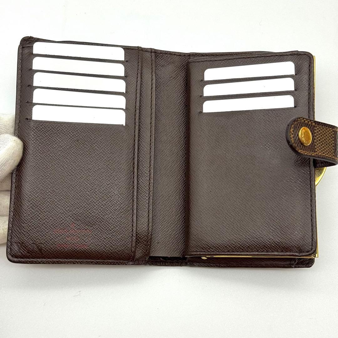 【新型美品】 ルイヴィトン ダミエ ポルトフォイユ ヴィエノワ がま口