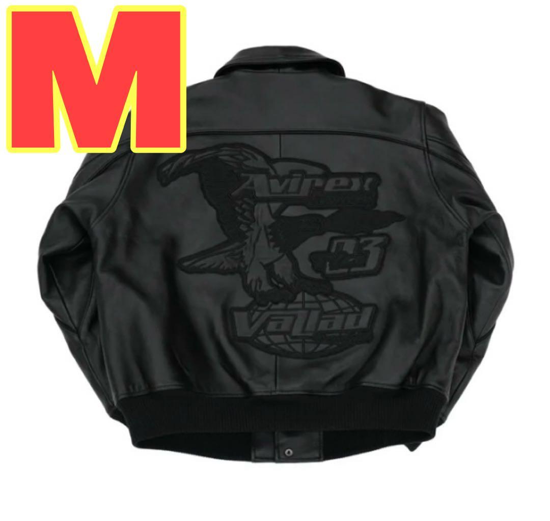 ジャケット・アウター AVIREX VALLAD VARSITY LEATHER JACKET M