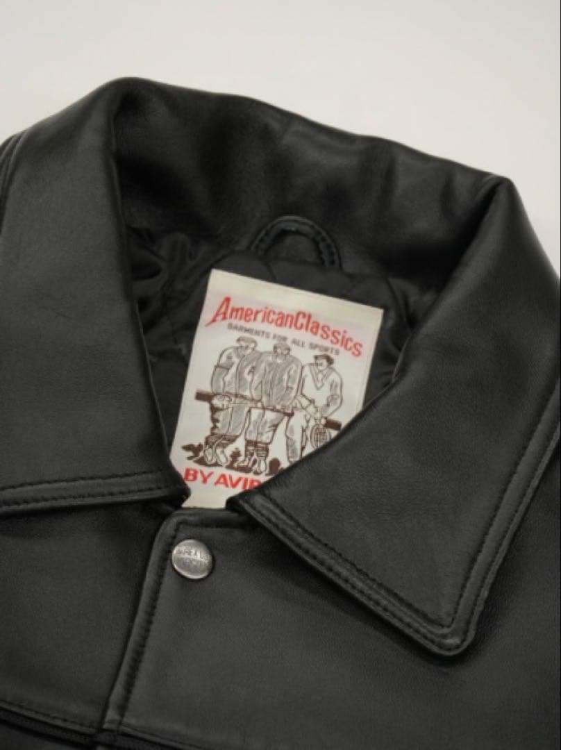 ジャケット・アウター AVIREX VALLAD VARSITY LEATHER JACKET M