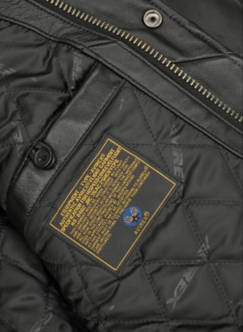 ジャケット・アウター AVIREX VALLAD VARSITY LEATHER JACKET M