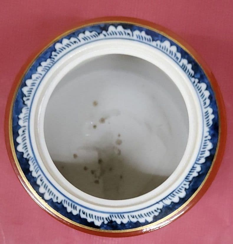 九谷焼 赤絵 香炉