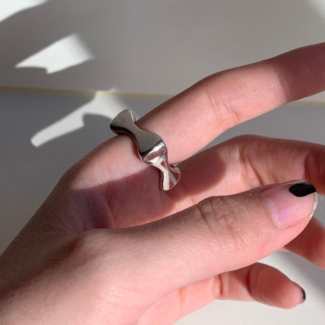 vintage シルバーリング silver925 デザインリング アート