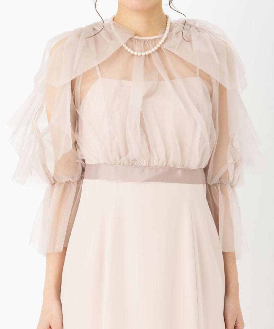 SNIDEL Sustainable リボンスリーブボレロワンピース