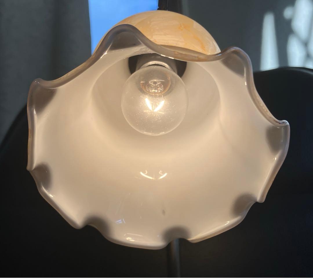 アンティークテーブルライト　レトロ　台座 萩焼 レトロ