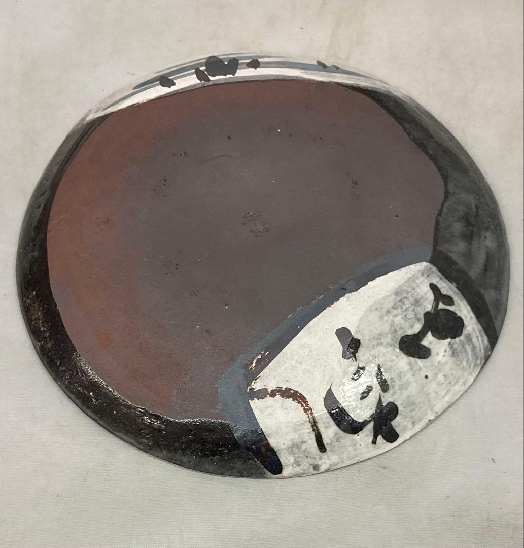 B407b「乾山写繪変 銘々皿　3枚」白井半七造　元箱付(5枚入り用？)