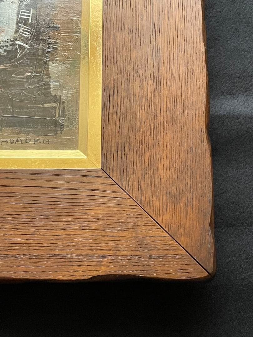 定岡宏　時計（サムホールＳＭ）油彩