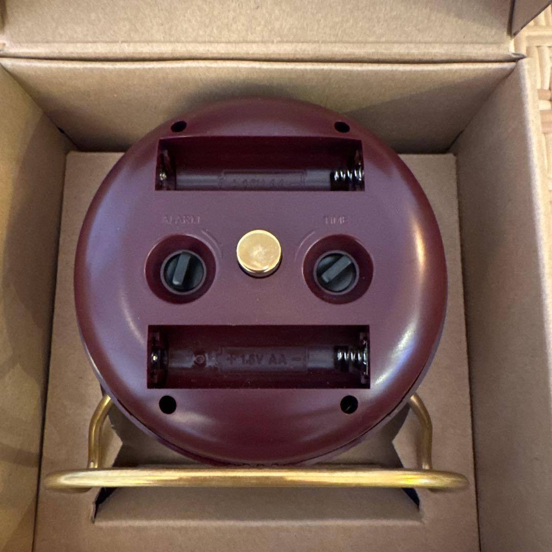 AJテーブルクロック バーガンディ