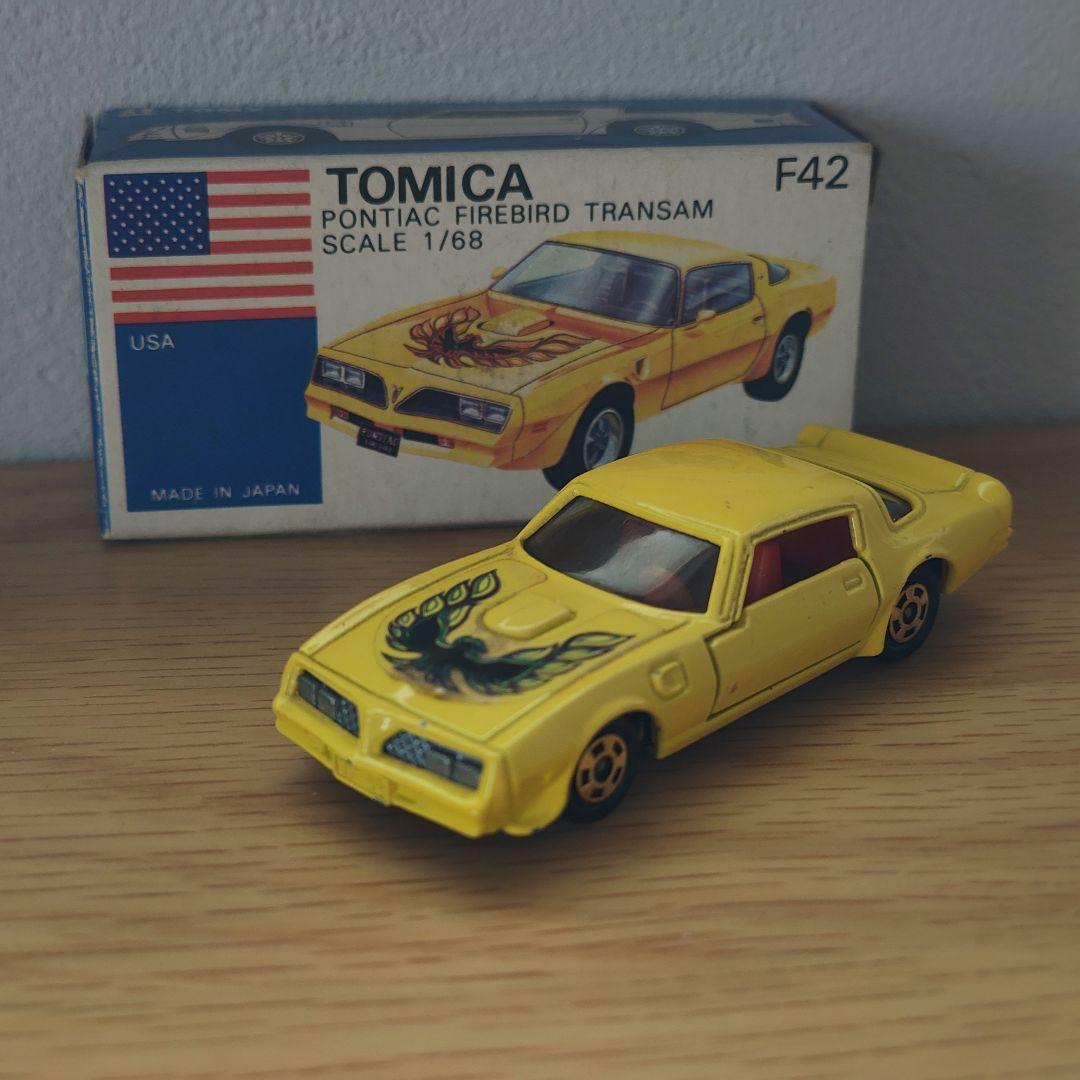 TOMICA　トミカ　ポンティアック　ファイヤーバード　黄色　箱付き