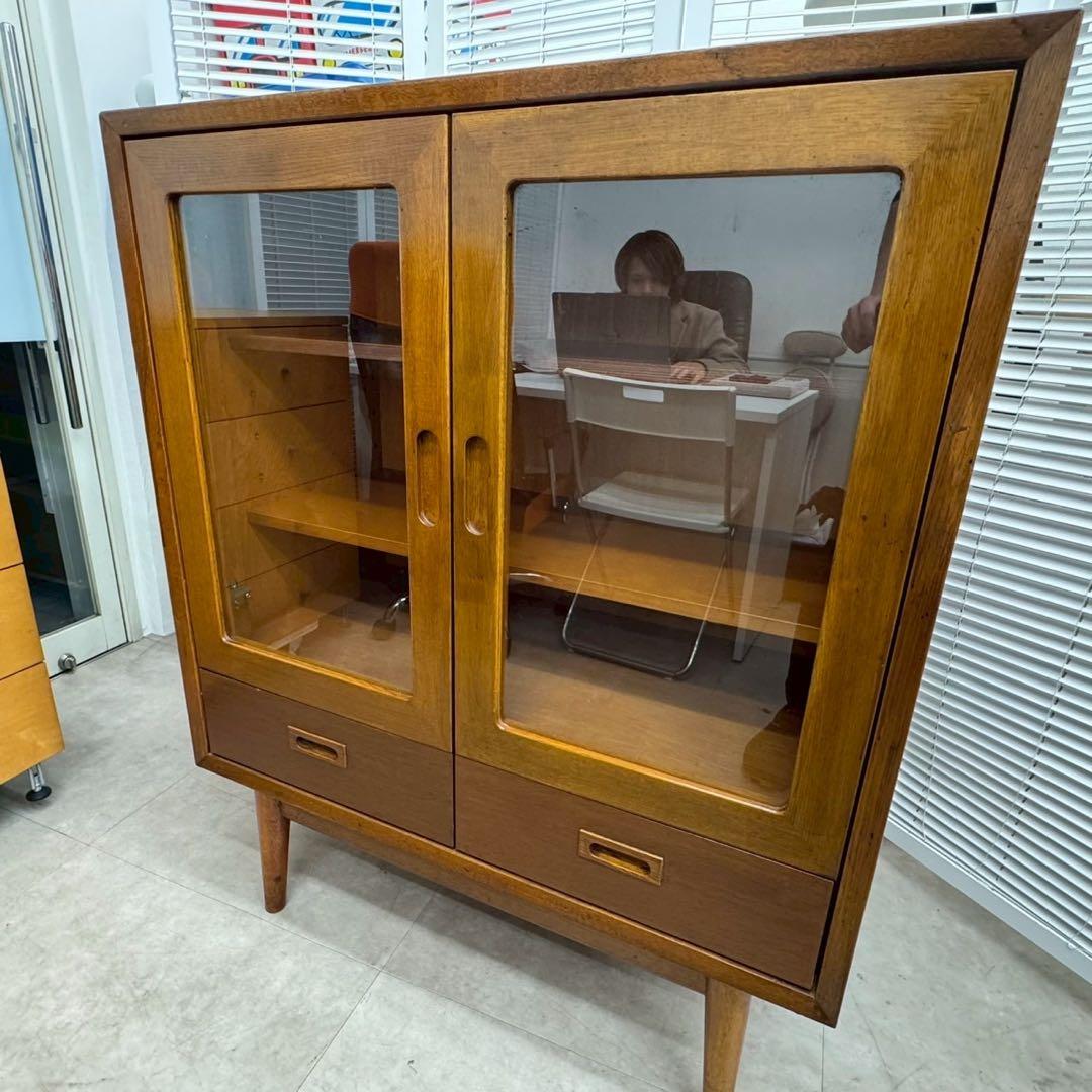 カリモク60 カップボード オーク 美品