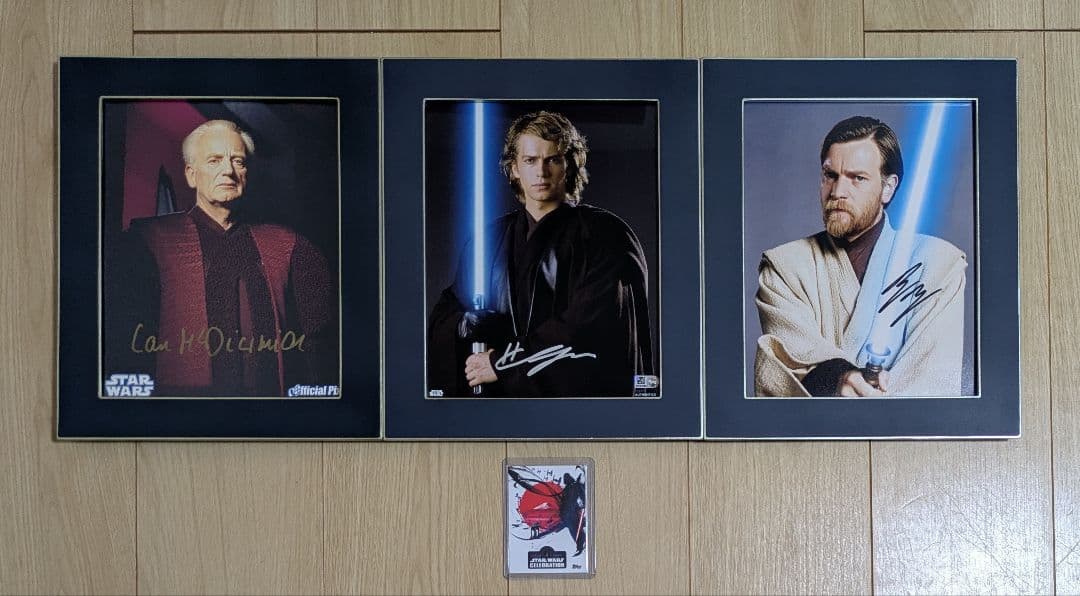 1/16迄出品　STARWARS　ヘイデン、ユアン、イアン直筆サイン　SWAU
