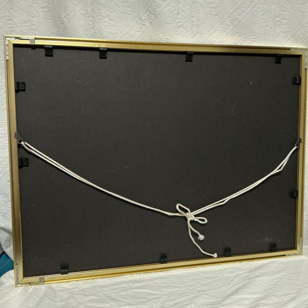 本間武男　シルクスクリーン大版版画　「霧笛II」　P10号　22／250