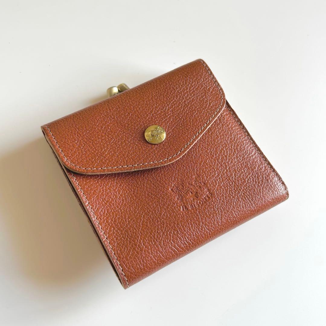 IL BISONTE イルビゾンテ 二つ折り財布 折財布 がま口