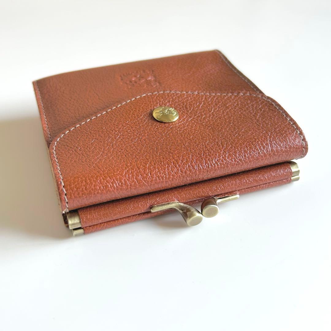IL BISONTE イルビゾンテ 二つ折り財布 折財布 がま口