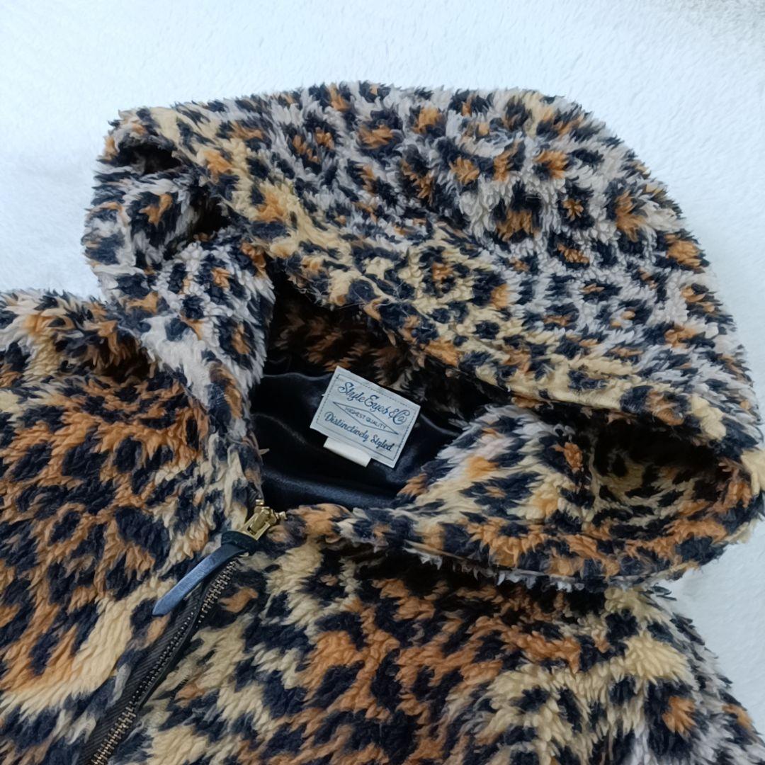 希少✨スタイルアイズ レオパード ファー ジップパーカー 東洋エンタープライズМ