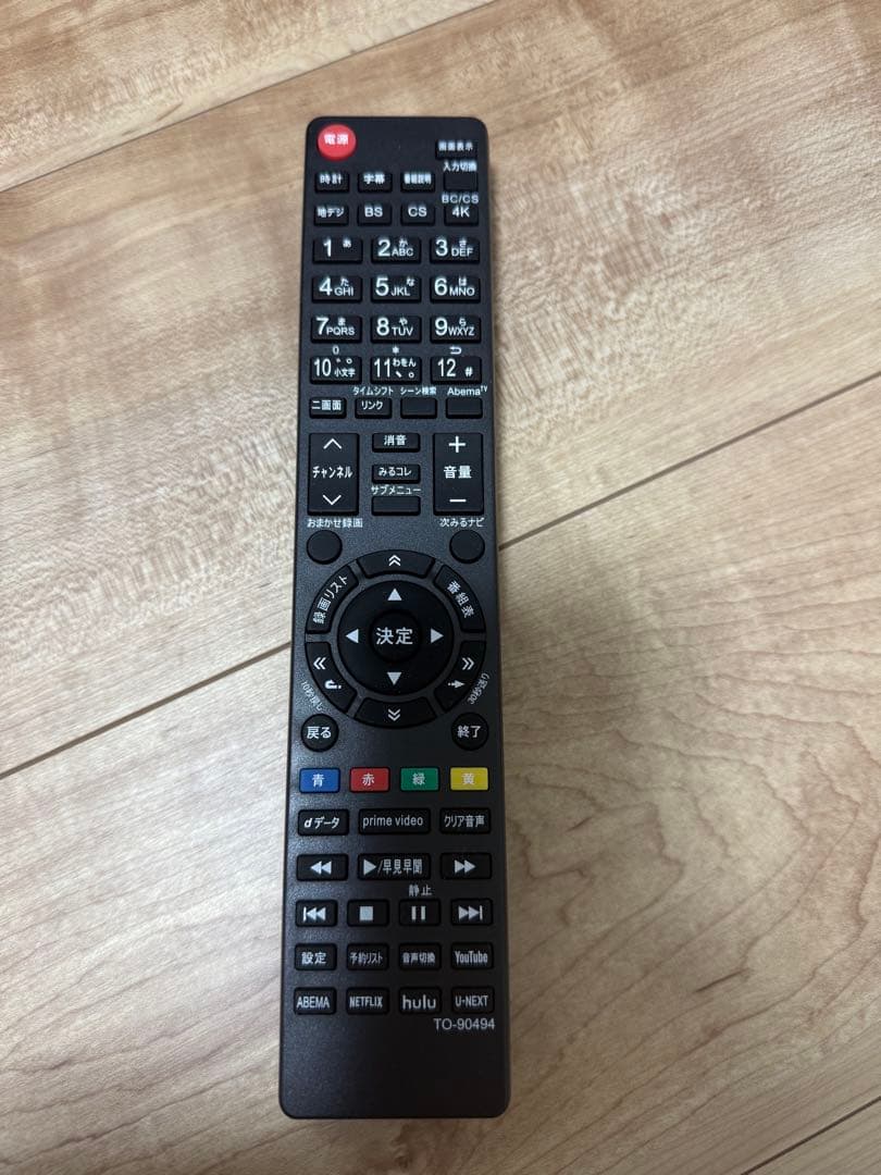 TOSHIBA 東芝　REGZA液晶テレビ　40v34 カード　リモコン付き