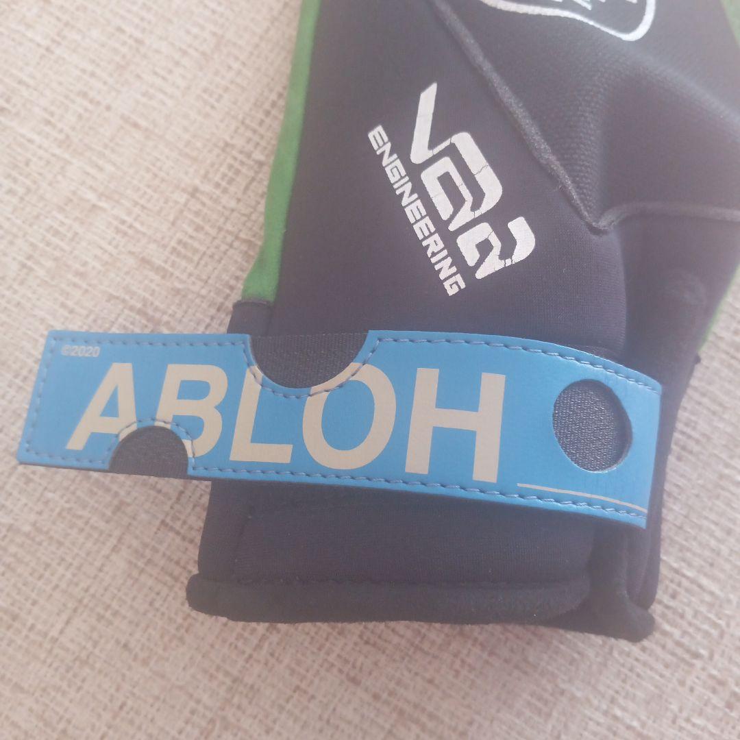 【極・レア品】オフホワイト メンズ 手袋 ブラック×グリーン Gloves